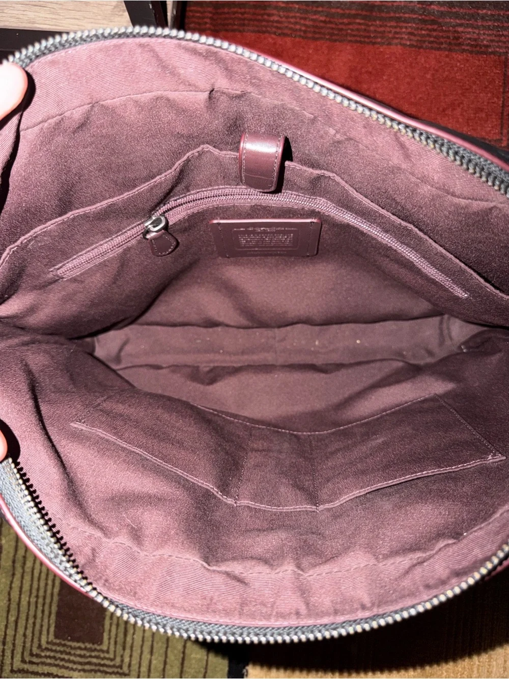 Coach Black Men’s Signature Laptop Brief Bag